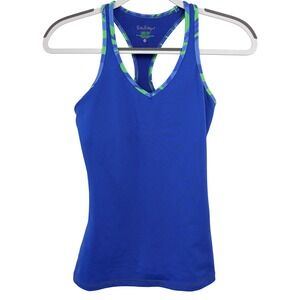Lilly Pulitzer Luxletic Tank Top XS Blue Excellent
